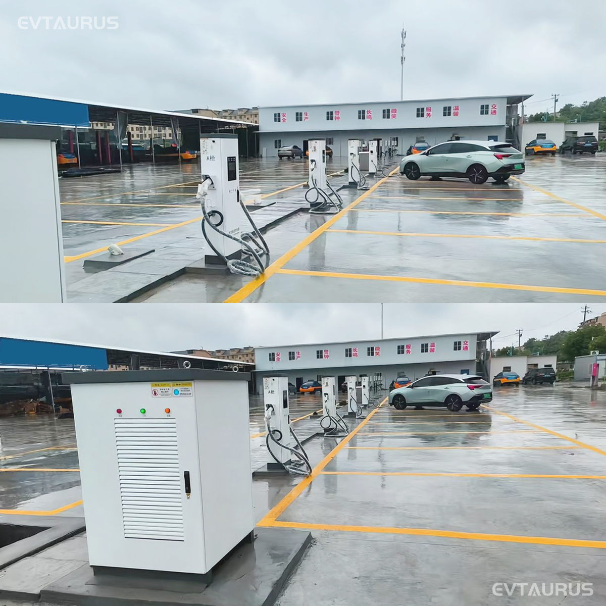 New Smart Ocpp Split Type DC EV 240-960kW CCS2 GB/T 2 Year Warranty Evtaurus Electric Bus & Truck Charging Station
