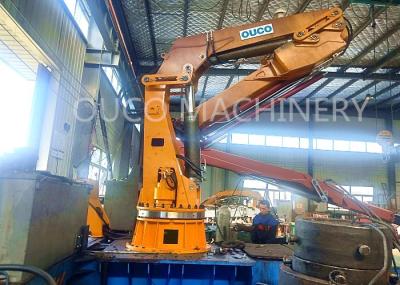 Knuckle Telescopic Boom Marine Deck Crane For Hoisting 2.2T10M