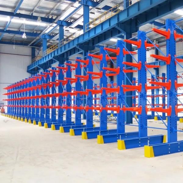 Q235B Estante con voladizo de acero de trabajo pesado y estante de almacenamiento de tuberías de acero
