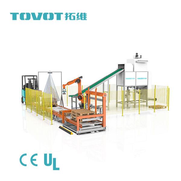 Automatic Robotic Bag Emptying System For Plastic Processing / Food Production