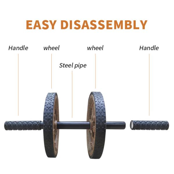 Non Slip Easy Assembly Recyclable Wood PE Fitness AB Wheel