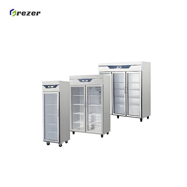 Stand Up Commercial Beverage Refrigerator Durable Drink Display Refrigerator Easy Cleaning