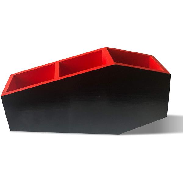 Unfinished Wood Coffin Box for Customized Plain Black Gift and Cosmetics Packaging