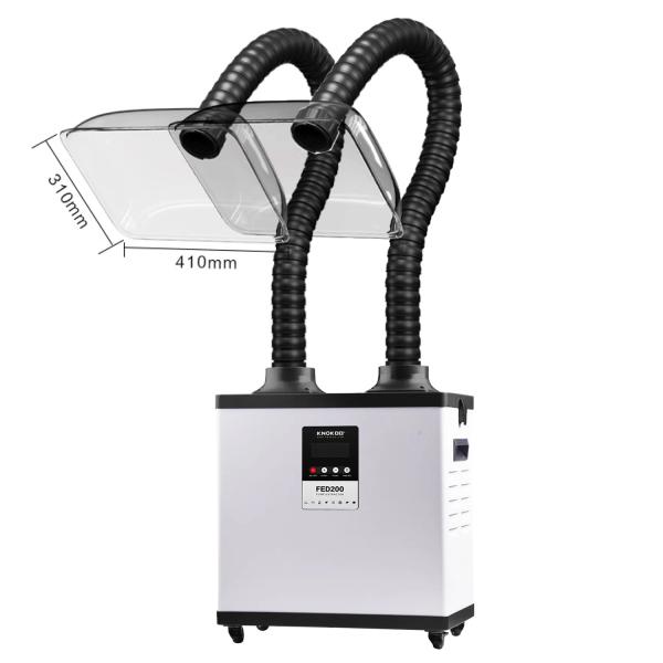 Dual Suction Portable Fume Extractor with HEPA Filtration and Low Noise for Beauty Salons