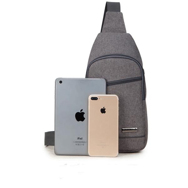 Fashion Crossbody Sling Backpack Large Capacity Sports Chest Bag For Men