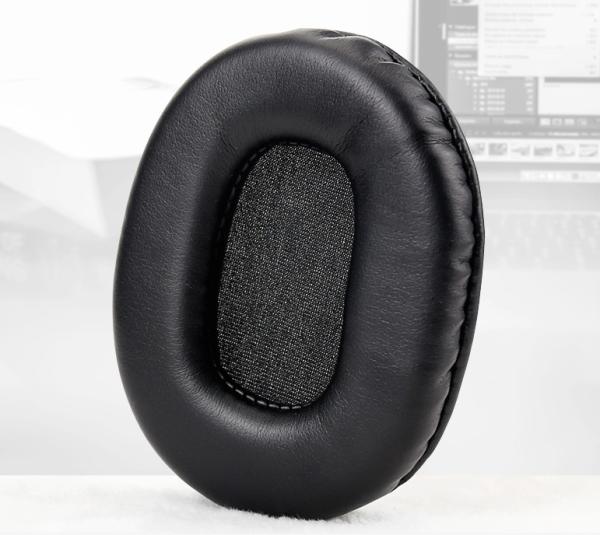 Black Headphone Leather Cover Soft Foam PU Material For Sony MDR-7506