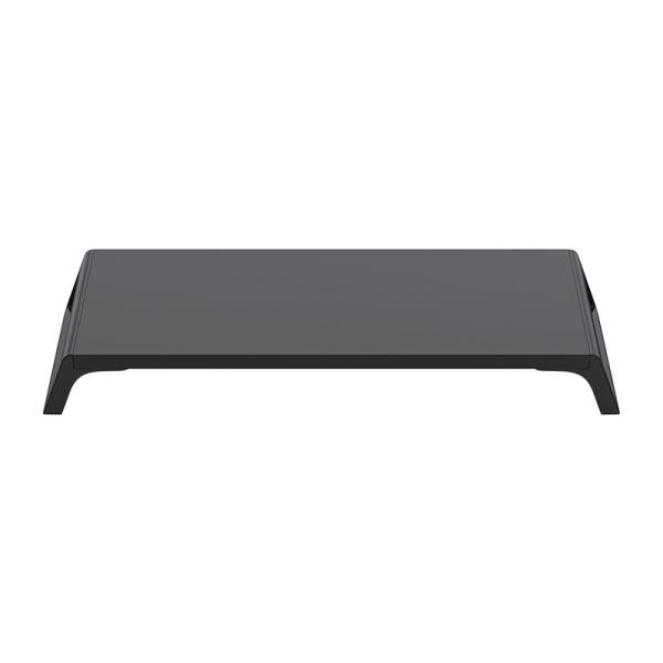 75mm Height 1380g Black  Monitor Stand Riser 1380g With Solid Wood ABS