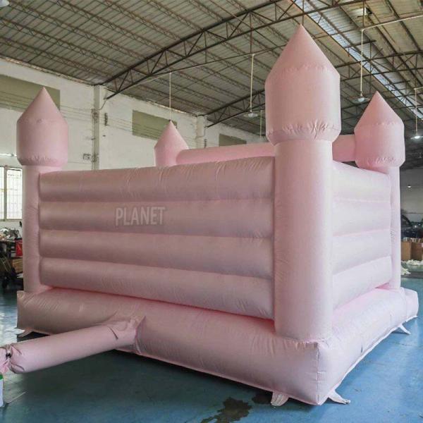 Commercial Pink Inflatable Bouncy Castle Inflatable Wedding Bouncer House For Party Rental Event