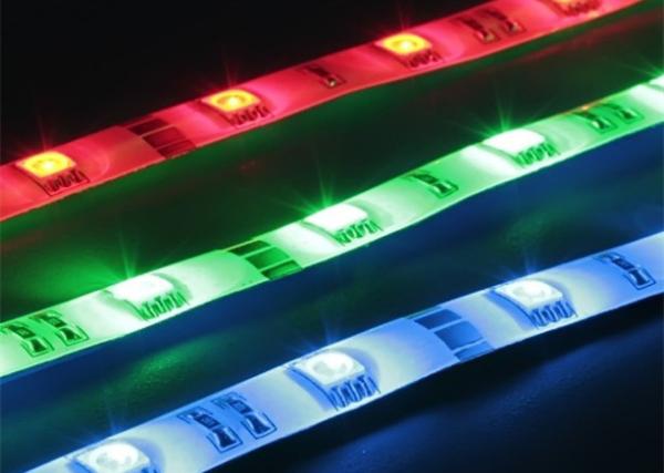 12V Colour Changing LED Strip Lights , Dimmable LED Strip Lights Multi Colour 5m