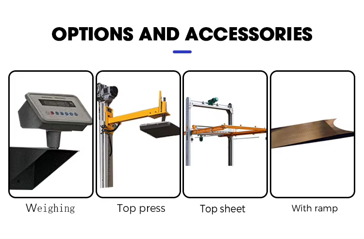 Fully Automatic Pallet Wrapping Machine with Adjustable Wrap Tension and Pre-Stretch Film Carriage