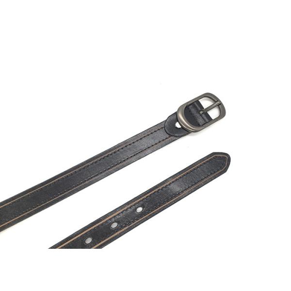 Solid Pin Buckle Female Fashion Leather Belts / Skinny Dress Belts