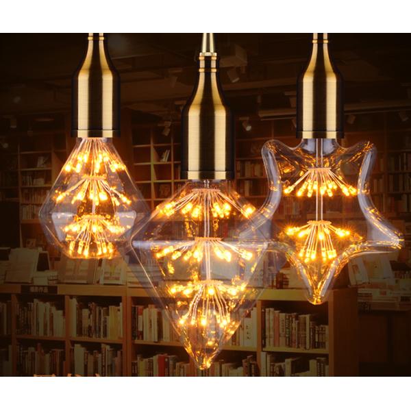 Led G125 Globe Decorative Filament Bulbs Colorful Holidays Filament Style Led Bulb