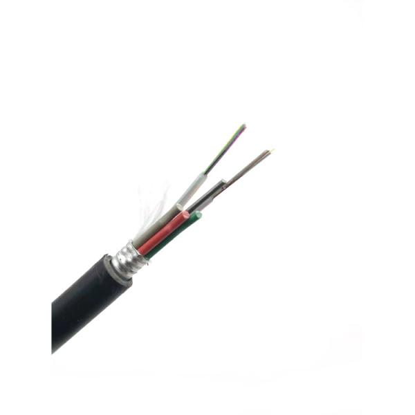 LSZH Anti Rodent Photoelectric Composite Cable SM 24C G652D PE Outdoor ADSS Optical Cable