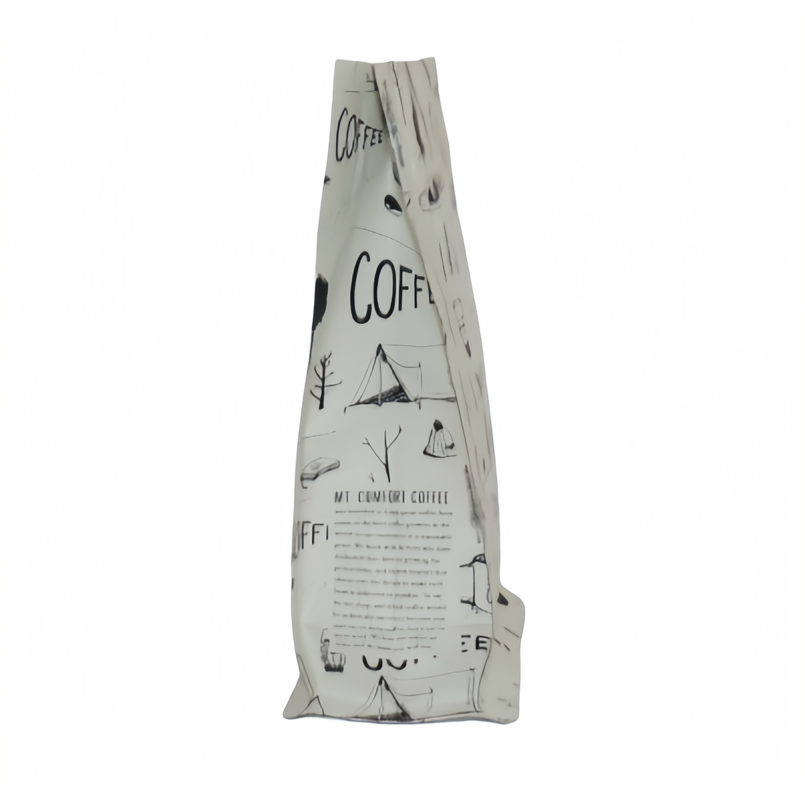 12oz 340g Coffee Bean Packaging Bags Safety Biodegradable Coffee Packaging