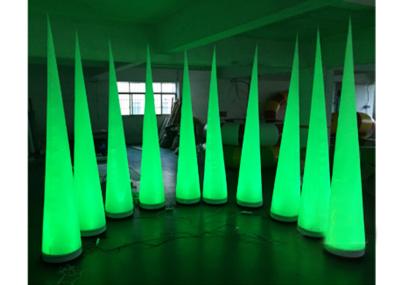 Colorful Inflatable Light Tube Cone Shape For Party Ornament 3 Years Warranty