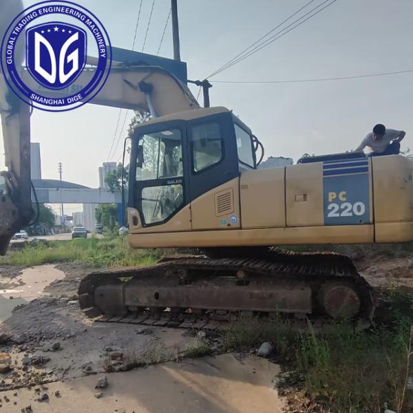 Оригинальный 22-тонный экскаватор Komatsu PC220-7 Происхождение из Японии Эргономическое управление