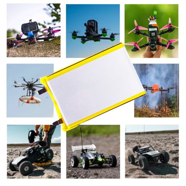 1000mAh 3.7V 15C  Lithium Polymer Lithium-ion Rechargeable Polymer Lithium Battery for Drones, Customizable to Other Capacities