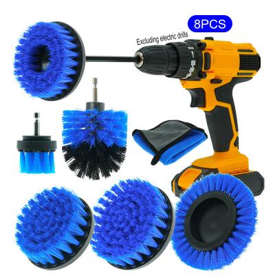8pcs Wholesale Electric Drill Crevice Cleaning Brushes Car Wash Tools