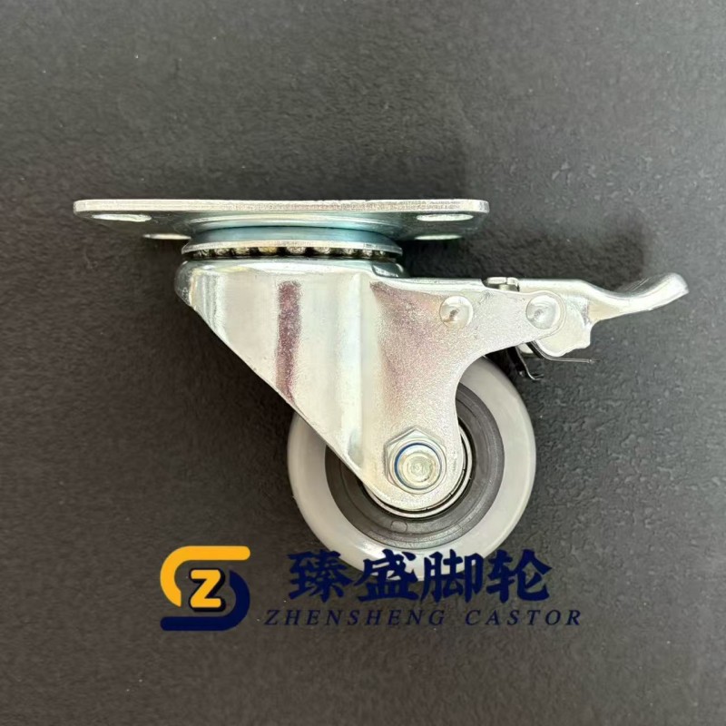 Gray 2.5 Inch Swivel Casters 65mm Heavy Duty Trolley Wheels Customized