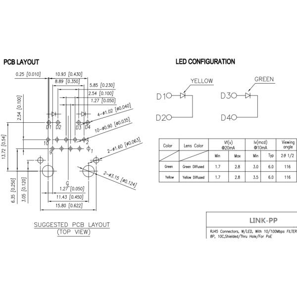 XMPH-01D-1-D25-110 встают на сторону вход POE RJ45 8P10C через отверстие, XMH-RJH-1-D2E-1-180