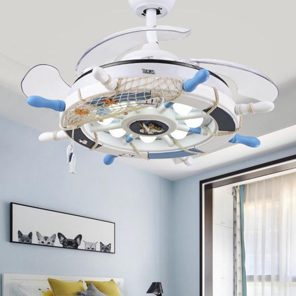 Creative fan lamp with remote control light for child baby bedroom living room Kids room ceiling fan light(WH-VLL-04)
