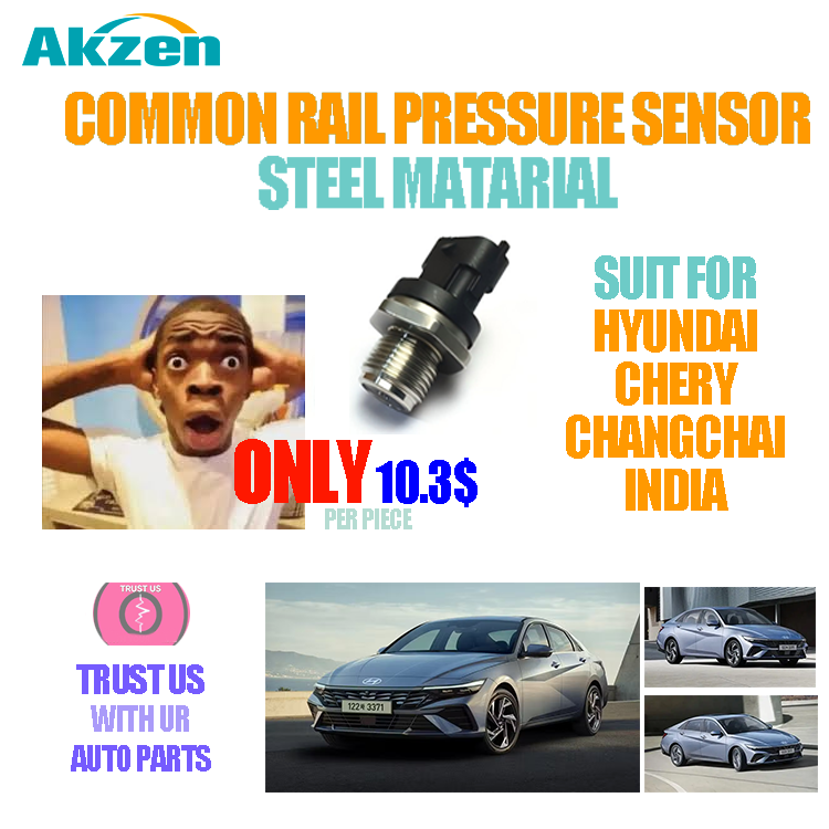 0281006035 0281006047 0281006053 0281006086 Common Rail Pressure Sensor For Hyundai