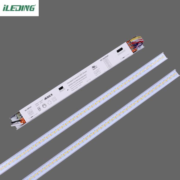 DLC 140Lm/W Magnetic LED Light Troffer Linear retrofit Kit for USA Market Adjust 5CCT