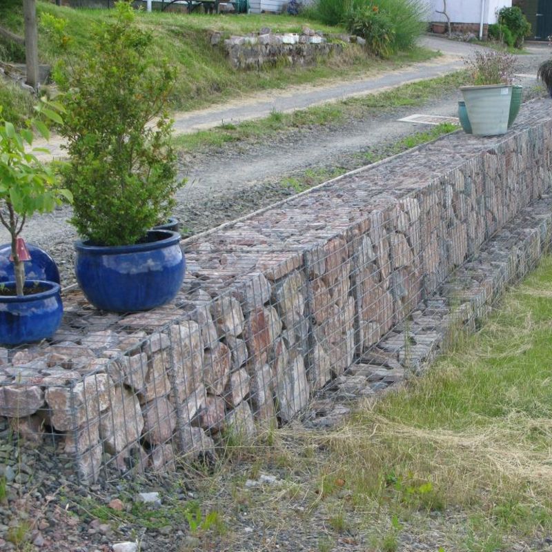 камень Gabion сваренной сетки 3mm гальванизировал Multi подпорную стенку сети размера