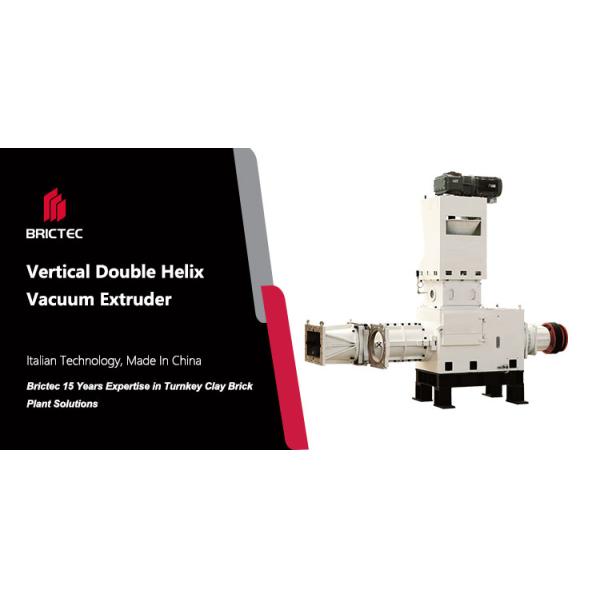 Semi Stiff Extrusion Vertical Screw Vacuum Brick Extruder Machine with 3.5Mpa Extrusion Pressure
