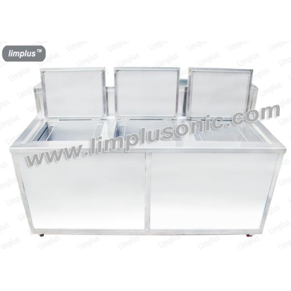Precision Four Tank Ultrasonic Cleaner Equipment Metal Degrease With Drying
