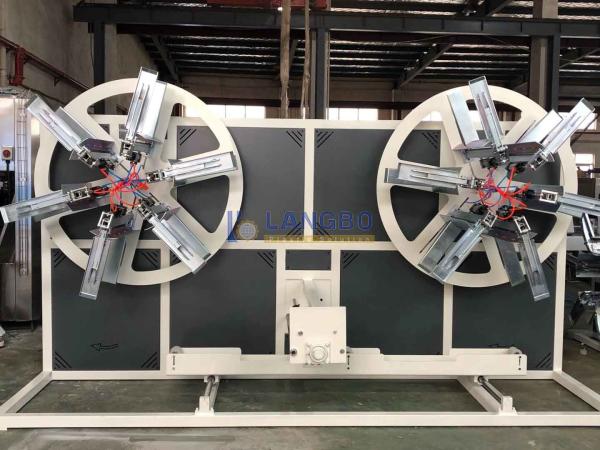Schnider Electrical Components Automatic Plastic Tuber Rewinder Machine For PE HDPE Corrugated Pipe Coiling Range 1600-3200mm