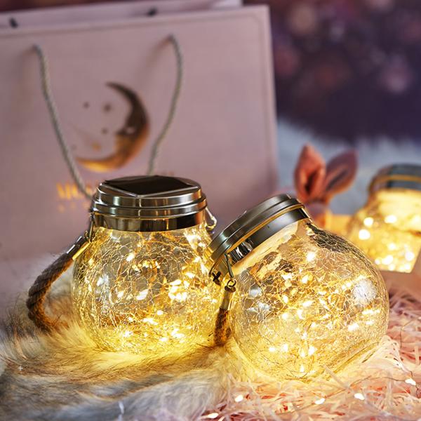30 LEDs Fairy Light Solar For Mason Jar Lid Insert Color Changing Garden Decor Christmas Lights Outdoor Wedding Decor