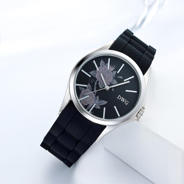 30mm Custom Women'S Watches Face Printed OEM Recyled Silicone Watch