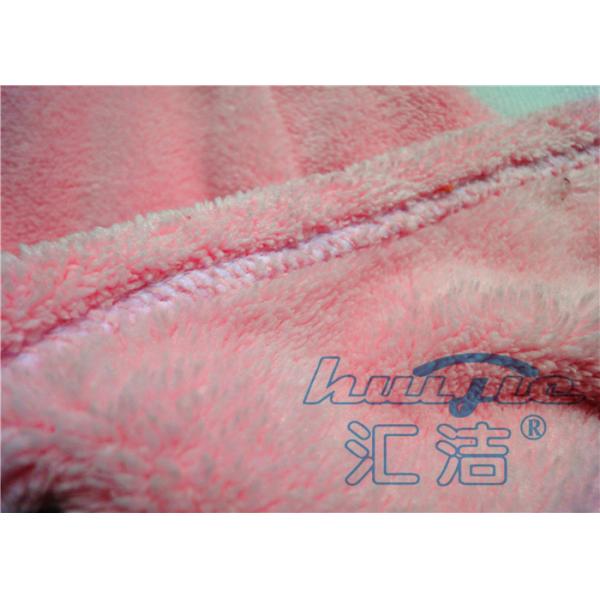 Pink Hair Drying Tuban Microfiber Bath Towels, 80% Polyester Easy Cleaning