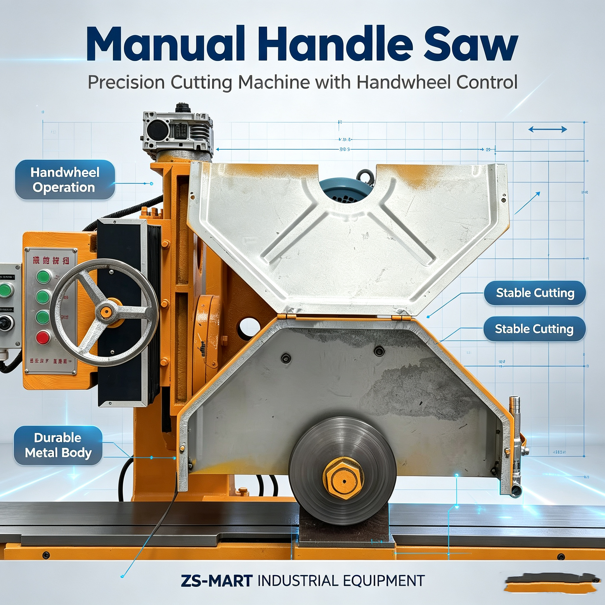Powerful Chamfer Saw with 11KW Motor and Blade Size Range from 350 to 400 Millimeters Designed for Precise Chamfer Cutting