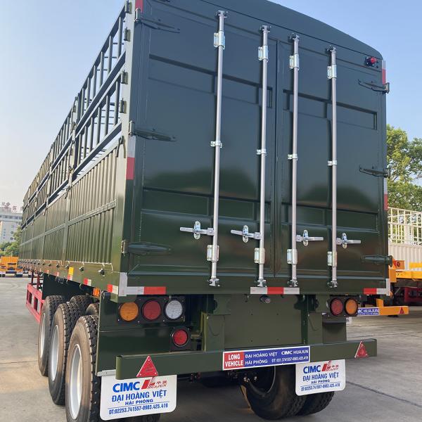 Cargo Transport 3 Axles Fence Stake Semi Trailer with WABCO Brake System