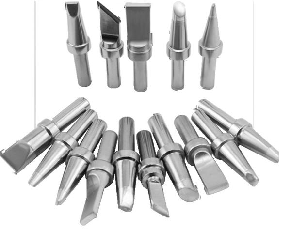 OEM Copper Soldering Tips Multifunctional Silvery Color Practical