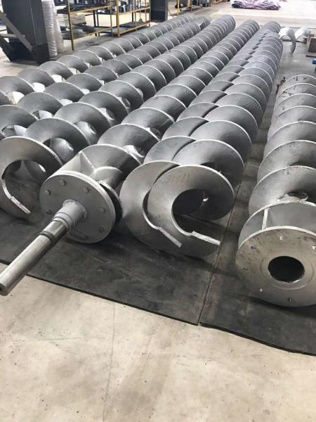 Rustproof Small Auger Spiral Flight Helical Blade For Lime Powder Conveying