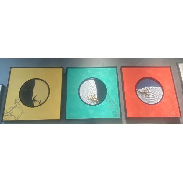 Modern Home Decor Aluminum Art Collection with 30*30cm Size and Oxidation Surface