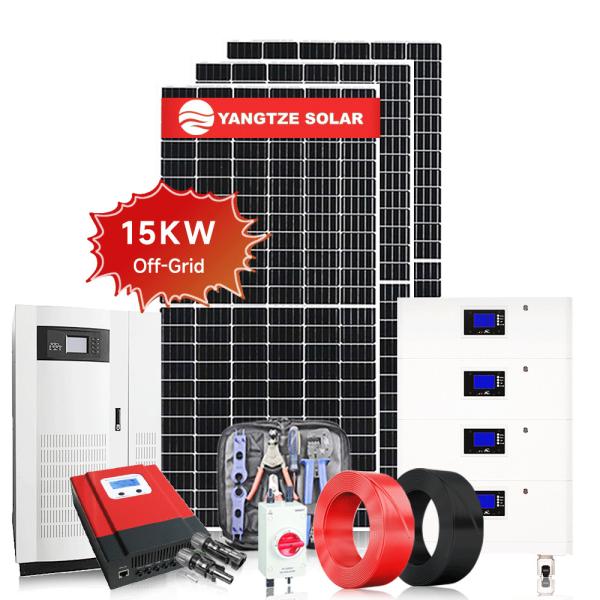 Stackable Home 15kw Grid Tie Solar System Monocrystalline panel