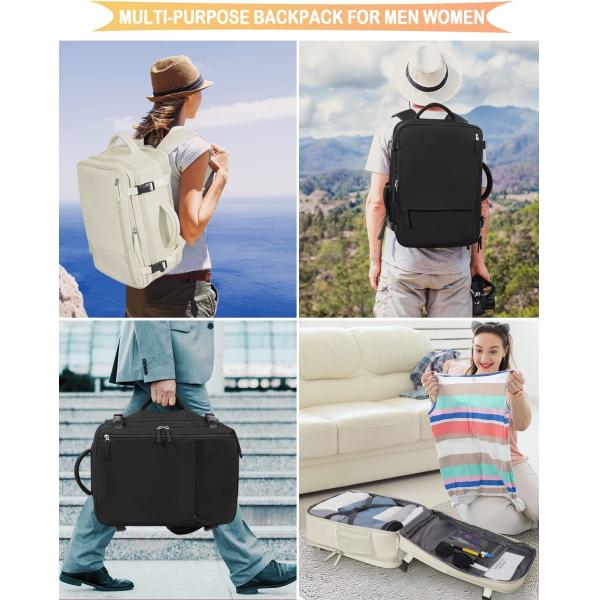 Travel Backpack Flight Airline Approved, Personal Item Bag For Women, Laptop Backpack, Waterproof Sports Casua