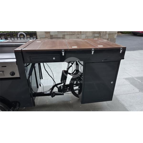Street Food Carts Crepe Cart and Mobile Three-Wheeled Bicycles for Manufacturing Plant