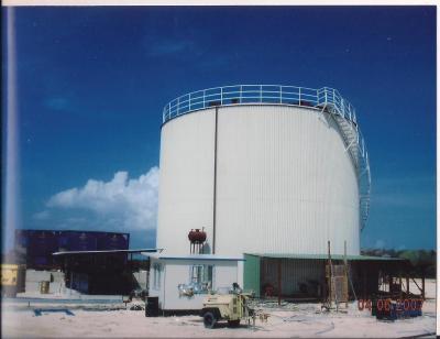 2000m3 Big Asphalt Storage Tank With Vertical Burner Direct Heating