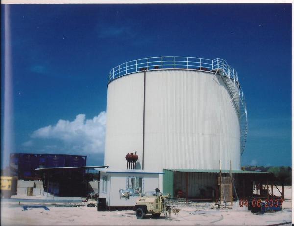 2000m3 Big Asphalt Storage Tank With Vertical Burner Direct Heating