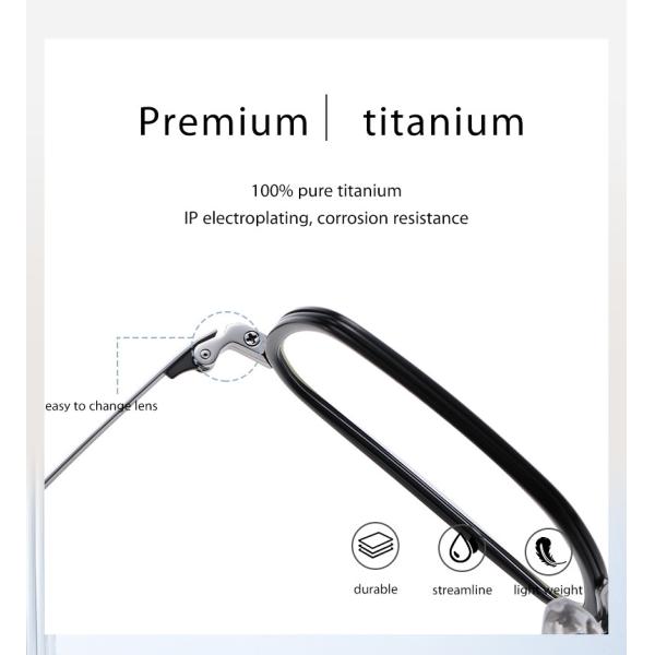 Простота металла стекел титана ацетата объектива AC для людей