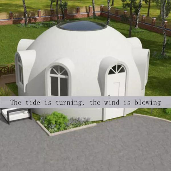 Modern Design Villa Mobile Sun Room Seaside Glass Steel Integrated Housing Homestay