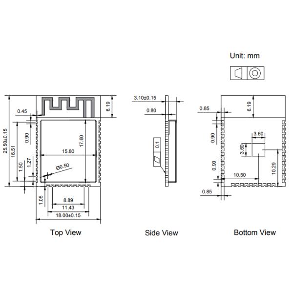Multiprotocol беспроводные модули модуля связи ESP32-WROOM-32D WiFi BT MCU