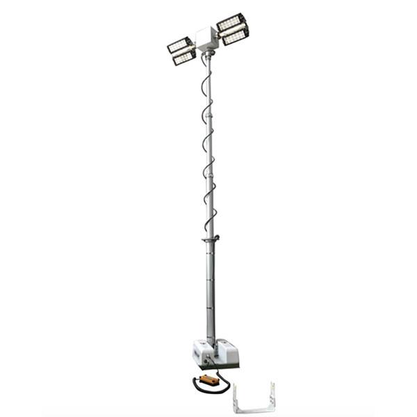4x120W LED mounted vehicle roof mount telescopic mast night scan light tower