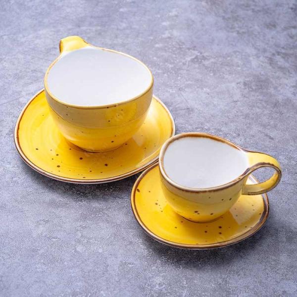 Afternoon Tea 90cc Ceramic Mug Cup And Saucers Hand Painted