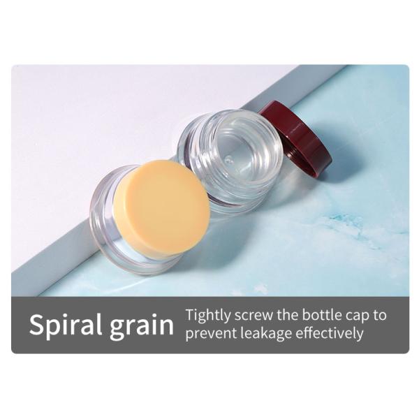 PS Matériau de base 10g Mini taille de voyage Plastic crème cosmétique pot jar avec couvercle coloré pour les yeux et le visage Jar Collier Matériau PS